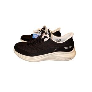 Skechers Slip Ins Cozy Fit Women Black Machine Washable Sneakers Size 11 no Box